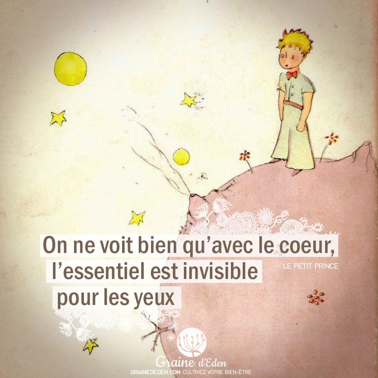 Citation Le Petit Prince On Ne Voit Bien