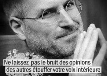 Graine d'Eden citation : Ne laissez pas le bruit des opinions des autres étouffer votre voix intérieure.- STEVE JOBS