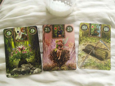 Fairy Lenormand Oracle cards - Graine d'Eden review, présentation. Cartes Oracle, tarot