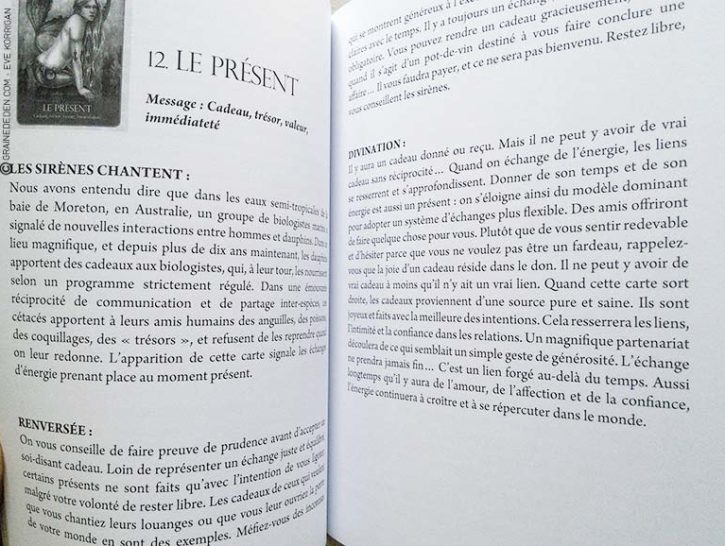 L'Oracle des Sirènes : Messages de guérison, d'amour et d'affection - Graine d'Eden review, présentation. Cartes Oracle, tarot