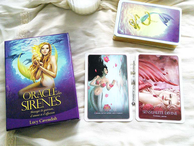 L'Oracle des Sirènes : Messages de guérison, d'amour et d'affection - Graine d'Eden review, présentation. Cartes Oracle, tarot