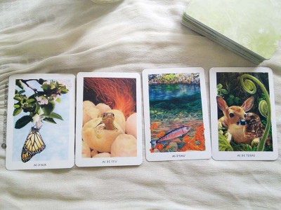 Le Tarot Gaien - Le Tarot Gaïen - Graine d'Eden, review, présentation de jeux de tarots, oracles.