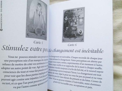 Oracle du Messager de Ravynne Phelan- Graine d'Eden la bibliothèque des cartes Oracle divinatoires, revue, review, présentation de Tarot et Oracle Divinatoires