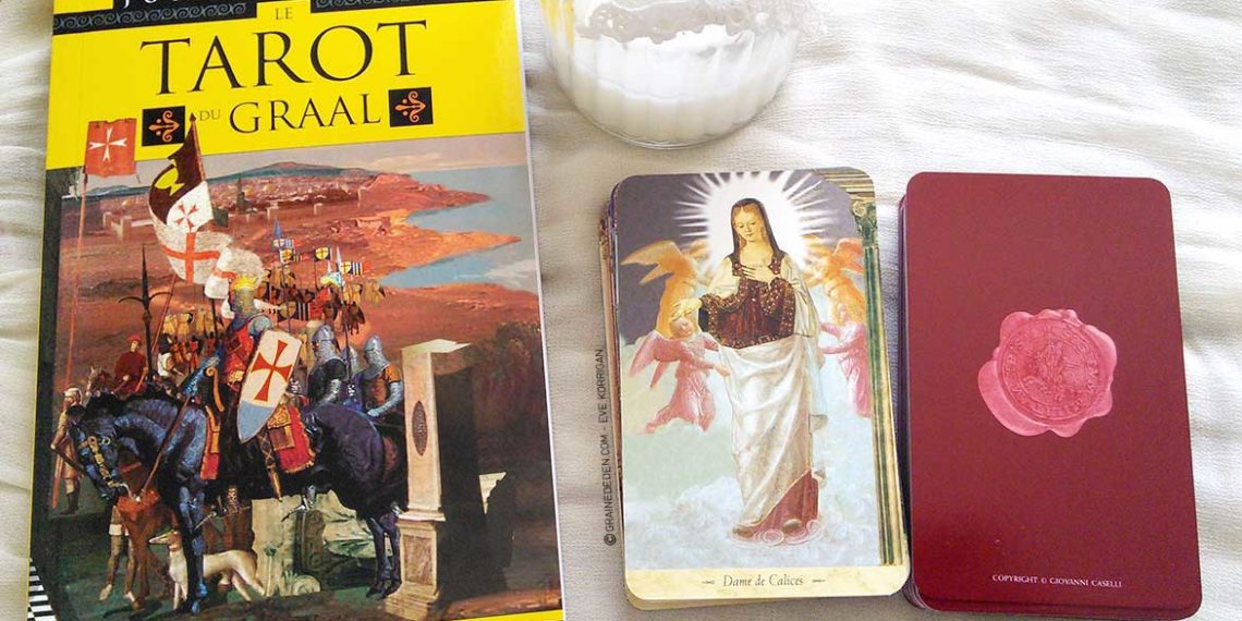 Le Tarot du Graal de John Matthews et Giovanni Caselli - Graine d'Eden la bibliothèque des Tarots, revue, review, présentation de Tarot et Oracle Divinatoires