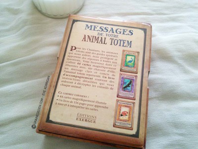 Messages de votre animal totem - Graine d'Eden review et présentation de cartes oracle divinatoire, de tarot divinatoire.