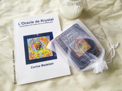 Oracle de Krystal de Corine Madelain - Review et présentation de ce jeu pour travailler avec la Loi de l'Attraction. Graine d'Eden tarots, oracles divinatoires.