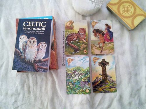 Celtic Lenormand Cartes Oracle présentation - Graine d'Eden review et présentation de cartes Oracle divinatoire et tarot divinatoire - La bibliothèque interactive des oracles divinatoires