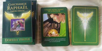 Cartes Oracle L'Archange Raphael de Doreen Virtue - Présentation de jeu, review - Graine d'Eden Bibliothèque de cartes Oracles et Tarots divinatoires