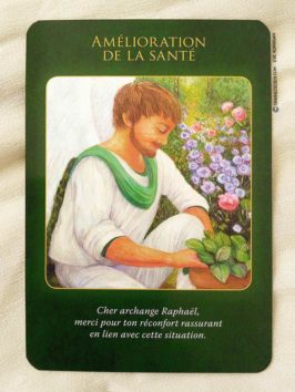 Cartes Oracle L'Archange Raphael de Doreen Virtue - Présentation de jeu, review - Graine d'Eden Bibliothèque de cartes Oracles et Tarots divinatoires