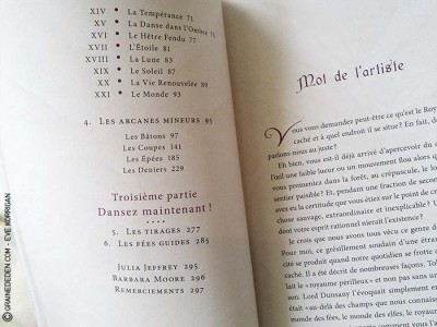 Tarot du Royaume Caché de Barbara Moore et Julia Jeffrey - Review et présentation de Tarots divinatoires - Graine d'Eden - Développement personnel, spiritualité, guidance, oracles et tarots divinatoires