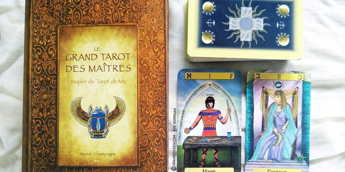 Le Grand Tarot des Maîtres de Muriel Champagne - Graine d'Eden Développement personnel, spiritualité, guidance, oracles et tarots divinatoires - La bibliothèque des Tarots divinatoires.