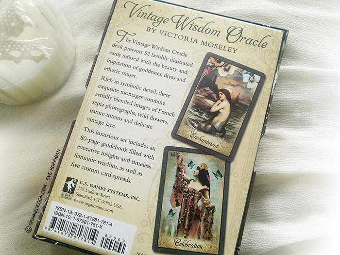 Vintage Wisdom Oracle de Victoria Moseley - Graine d'Eden Développement personnel, spiritualité, guidance, oracles et tarots divinatoires - La bibliothèque des Oracles
