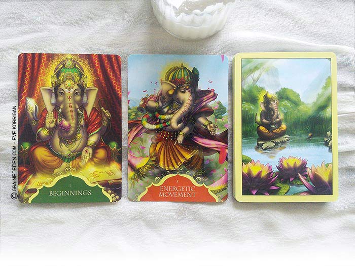 Whispers of Lord Ganesha Oracle cards de Angela Hartfield - Graine d'Eden Développement personnel, spiritualité, guidance, oracles et tarots divinatoires - La bibliothèque des Oracles