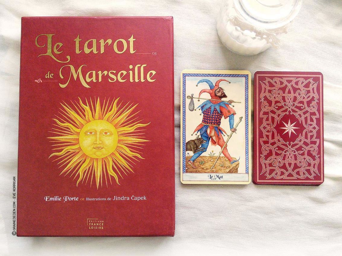 Le Tarot de Marseille de Emilie Porte et Jindra Čapek - Graine d'Eden Développement personnel, spiritualité, guidance, oracles et tarots divinatoires - La bibliothèque des Tarots