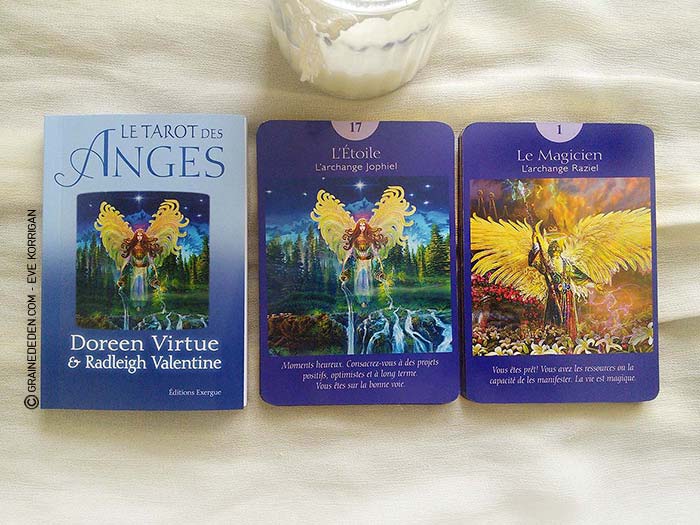 Le Tarot des Anges et Le Grand livre du Tarot des Anges de Doreen Virtue et Radleigh Valentine - Graine d'Eden Développement personnel, spiritualité, guidance, oracles et tarots divinatoires - La bibliothèque des Tarots