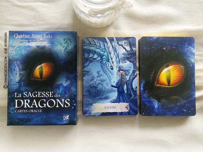 Les cartes Oracle La Sagesse des Dragons de Christine Arana Fader - Graine d'Eden Tarots et Oracles divinatoires - Présentation avis et reviews de tarots et oracles divinatoires