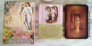 Le Tarot des Anges Gardiens de Doreen Virtue et Radleigh Valentine - Graine d'Eden Développement personnel, spiritualité, tarots et oracles divinatoires, Bibliothèques des Tarots, avis, présentation, review.