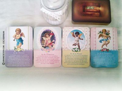 Le Tarot des Anges Gardiens de Doreen Virtue et Radleigh Valentine - Graine d'Eden Développement personnel, spiritualité, tarots et oracles divinatoires, Bibliothèques des Tarots, avis, présentation, review.