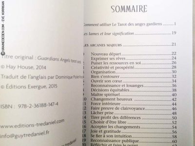 Le Tarot des Anges Gardiens de Doreen Virtue et Radleigh Valentine - Graine d'Eden Développement personnel, spiritualité, tarots et oracles divinatoires, Bibliothèques des Tarots, avis, présentation, review.