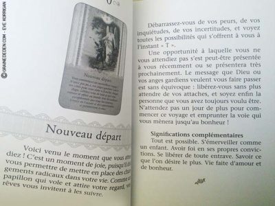 Le Tarot des Anges Gardiens de Doreen Virtue et Radleigh Valentine - Graine d'Eden Développement personnel, spiritualité, tarots et oracles divinatoires, Bibliothèques des Tarots, avis, présentation, review.