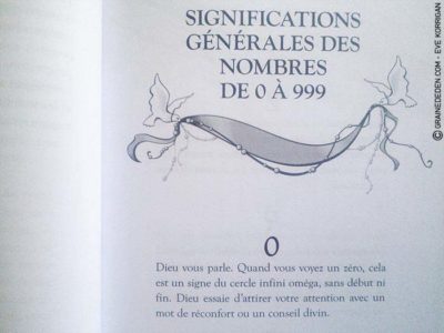 Review du livre Les Nombres des Anges 101 de Doreen Virtue - Graine d'Eden Développement personnel, spiritualité, guidance, livres, oracles et tarots divinatoires - Avis et présentations