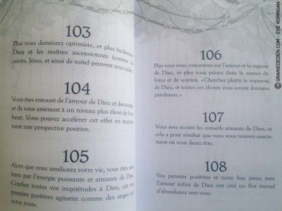 Review du livre Les Nombres des Anges 101 de Doreen Virtue - Graine d'Eden Développement personnel, spiritualité, guidance, livres, oracles et tarots divinatoires - Avis et présentations