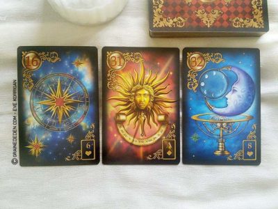 Gilded Reverie Lenormand de Ciro Marchetti - Graine d'Eden Développement personnel, spiritualité, tarots et oracles divinatoires, Bibliothèques des Oracles, avis, présentation, review