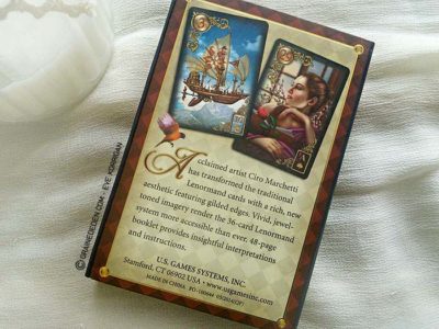 Gilded Reverie Lenormand de Ciro Marchetti - Graine d'Eden Développement personnel, spiritualité, tarots et oracles divinatoires, Bibliothèques des Oracles, avis, présentation, review