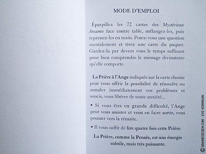 Les cartes des Anges de Haziel - Graine d'Eden Développement personnel, spiritualité, tarots et oracles divinatoires, Bibliothèques des Oracles, avis, présentation, review