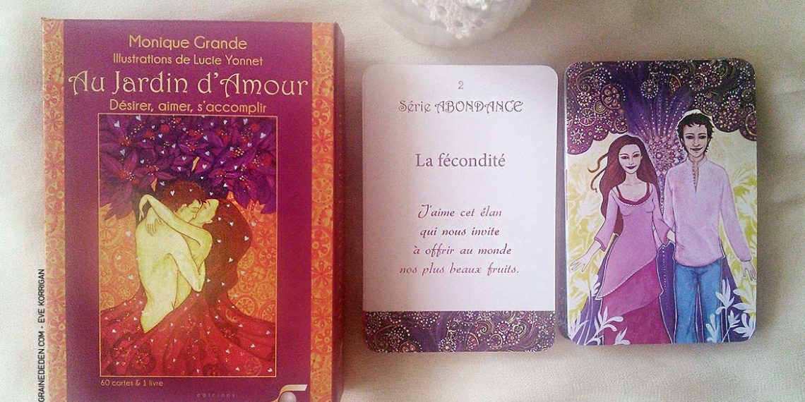 Au Jardin d'Amour de Monique Grande - Graine d'Eden Développement personnel, spiritualité, tarots et oracles divinatoires, Bibliothèques des Oracles, avis, présentation, review