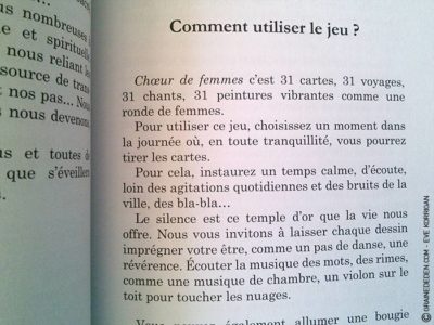 Choeur de Femmes de Yaël Catherinet et Céline Cailleux - Graine d'Eden Développement personnel, spiritualité, tarots et oracles divinatoires, Bibliothèques des Oracles, avis, présentation, review