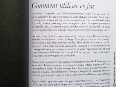 L'Oracle du Peuple Animal de Arnaud Riou - Graine d'Eden Développement personnel, spiritualité, tarots et oracles divinatoires, Bibliothèques des Oracles, avis, présentation, review