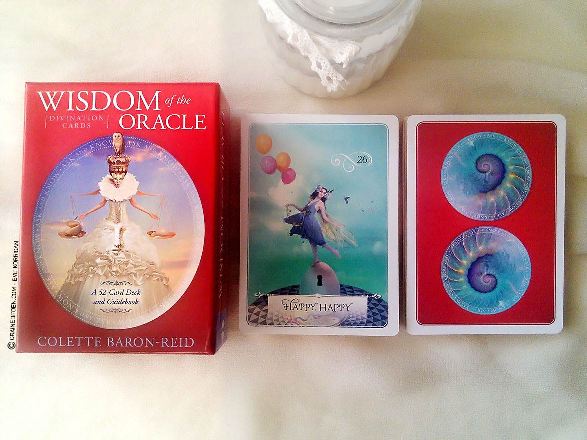 Wisdom of the Oracle de Colette Baron-Reid - Graine d'Eden Développement personnel, spiritualité, tarots et oracles divinatoires, Bibliothèques des Oracles, avis, présentation, review