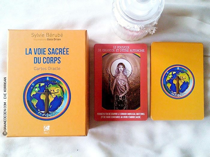 Les cartes Oracle La Voie Sacrée du Corps de Sylvie Bérubé - Graine d'Eden Développement personnel, spiritualité, tarots et oracles divinatoires, Bibliothèques des Oracles, avis, présentation, review