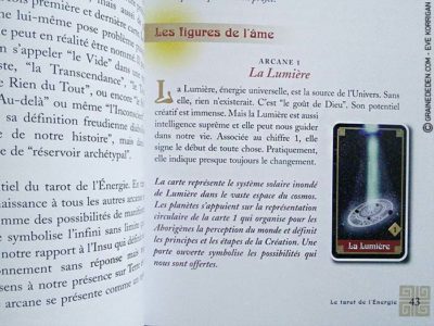 Le Tarot de l'Energie de Jean-Louis Abrassart - Graine d'Eden Développement personnel, spiritualité, tarots et oracles divinatoires, Bibliothèques des Tarots, avis, présentation, review