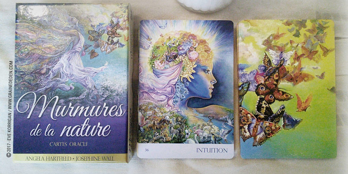 Cartes Oracle Murmures de la Nature de Angela Hartfield et Josephine Wall - Graine d'Eden Développement personnel, spiritualité, tarots et oracles divinatoires, Bibliothèques des Oracles, avis, présentation, review