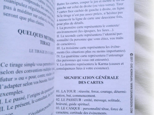 Cartes divinatoires d'Algariel de Alcide Nathanaël - Découvrez cet Oracle. Graine d'Eden - Fiche de La bibliothèque des Oracles. Présentation et images. Graine d'Eden Développement personnel, spiritualité, tarots et oracles divinatoires, Bibliothèques des Oracles, avis, présentation, review , revue