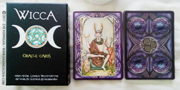 Wiccan Wicca Oracle cards de Lunaea Wheaterstone et Nada Mesar - Graine d'Eden Développement personnel, spiritualité, tarots et oracles divinatoires, Bibliothèques des Oracles, avis, présentation, review