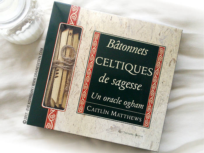 Bâtonnets Celtiques de Sagesse - Oracle Ogham de Caitlin Matthews - Graine d'Eden Développement personnel, spiritualité, tarots et oracles divinatoires, Bibliothèques des Oracles, avis, présentation, review , revue