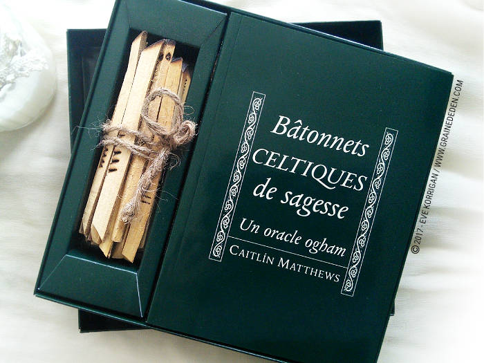 Bâtonnets Celtiques de Sagesse - Oracle Ogham de Caitlin Matthews - Graine d'Eden Développement personnel, spiritualité, tarots et oracles divinatoires, Bibliothèques des Oracles, avis, présentation, review , revue