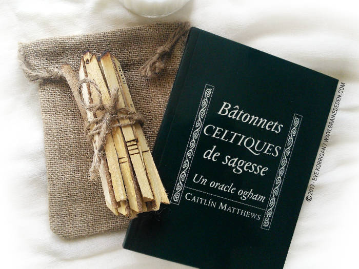 Bâtonnets Celtiques de Sagesse - Oracle Ogham de Caitlin Matthews - Graine d'Eden Développement personnel, spiritualité, tarots et oracles divinatoires, Bibliothèques des Oracles, avis, présentation, review , revue