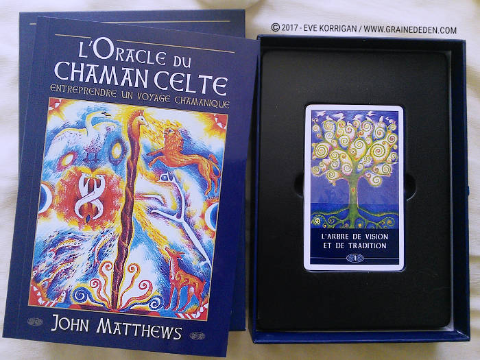 L'Oracle du Chaman Celte de John Matthews - Graine d'Eden Développement personnel, spiritualité, tarots et oracles divinatoires, Bibliothèques des Oracles, avis, présentation, review , revue