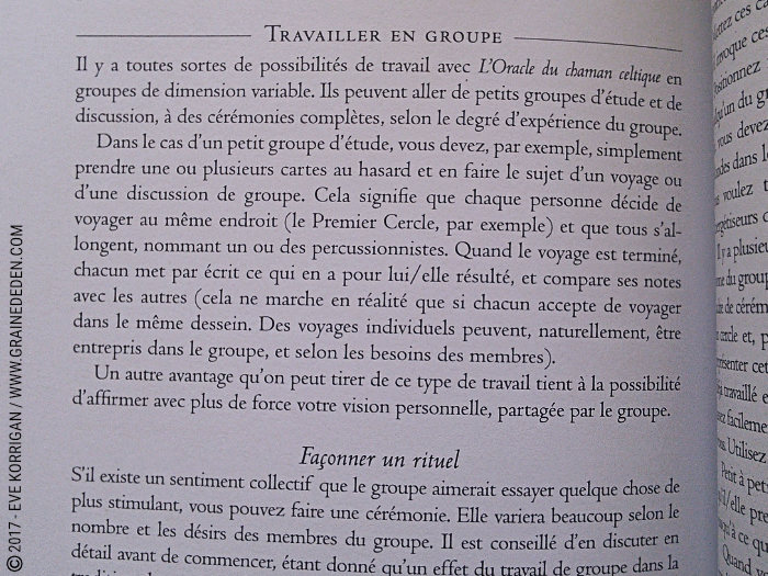 L'Oracle du Chaman Celte de John Matthews - Graine d'Eden Développement personnel, spiritualité, tarots et oracles divinatoires, Bibliothèques des Oracles, avis, présentation, review , revue