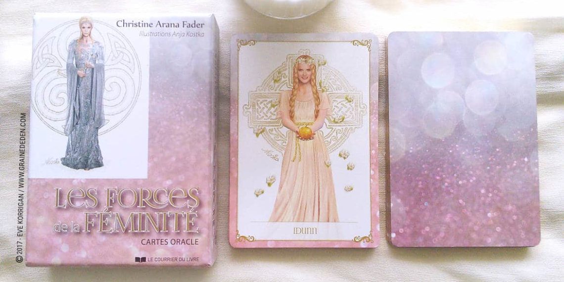 Les cartes Oracle Les Forces de la Féminité de Christine Arana Fader - Découvrez ce jeu dans la Bibliothèque des cartes Oracles divinatoires. Graine d'Eden - Fiche de La bibliothèque des Tarots divinatoires. Présentation et images.. Graine d'Eden - Fiche de La bibliothèque des Oracles. Présentation et images.. Graine d'Eden - Fiche de La bibliothèque des Oracles. Présentation et images. Graine d'Eden - Fiche de La bibliothèque des Oracles. Présentation et images. - Graine d'Eden Développement personnel, spiritualité, tarots et oracles divinatoires, Bibliothèques des Oracles, avis, présentation, review , revue