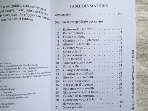 Les cartes Oracles La Sagesse du Fou de Sonia Choquette - Découvrez cet Oracle. Graine d'Eden - Fiche de La bibliothèque des Oracles. Présentation et images. Graine d'Eden - Fiche de La bibliothèque des Oracles. Présentation et images. - Graine d'Eden Développement personnel, spiritualité, tarots et oracles divinatoires, Bibliothèques des Oracles, avis, présentation, review , revue