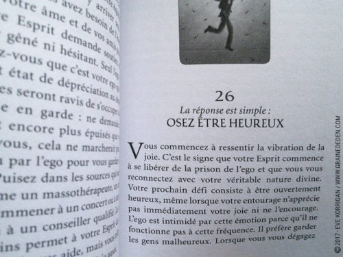 Les cartes Oracles La Sagesse du Fou de Sonia Choquette - Découvrez cet Oracle. Graine d'Eden - Fiche de La bibliothèque des Oracles. Présentation et images. Graine d'Eden - Fiche de La bibliothèque des Oracles. Présentation et images. - Graine d'Eden Développement personnel, spiritualité, tarots et oracles divinatoires, Bibliothèques des Oracles, avis, présentation, review , revue