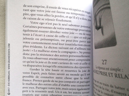 Les cartes Oracles La Sagesse du Fou de Sonia Choquette - Découvrez cet Oracle. Graine d'Eden - Fiche de La bibliothèque des Oracles. Présentation et images. Graine d'Eden - Fiche de La bibliothèque des Oracles. Présentation et images. - Graine d'Eden Développement personnel, spiritualité, tarots et oracles divinatoires, Bibliothèques des Oracles, avis, présentation, review , revue