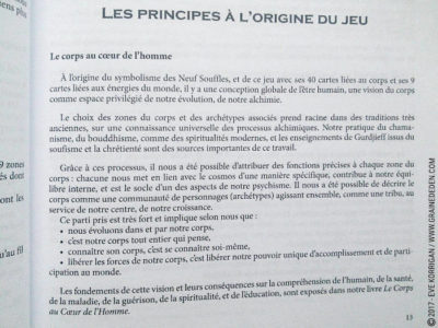 Les Cartes du corps de Nicolas et Anne-Ena Bernard - Graine d'Eden Développement personnel, spiritualité, tarots et oracles divinatoires, Bibliothèques des Oracles, avis, présentation, review , revue