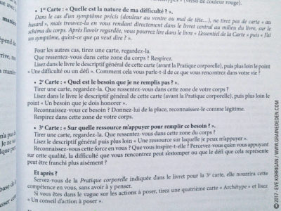 Les Cartes du corps de Nicolas et Anne-Ena Bernard - Graine d'Eden Développement personnel, spiritualité, tarots et oracles divinatoires, Bibliothèques des Oracles, avis, présentation, review , revue