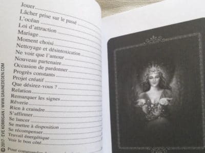 Graine d'Eden Développement personnel, spiritualité, tarots et oracles divinatoires, Bibliothèques des Oracles, avis, présentation, review , revue